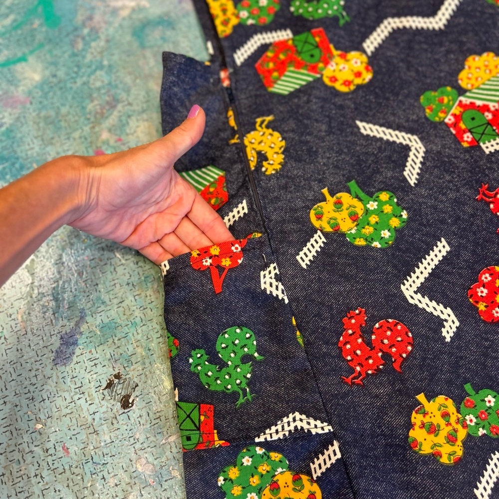 70s Barnyard Dress - Picture 4 of 15